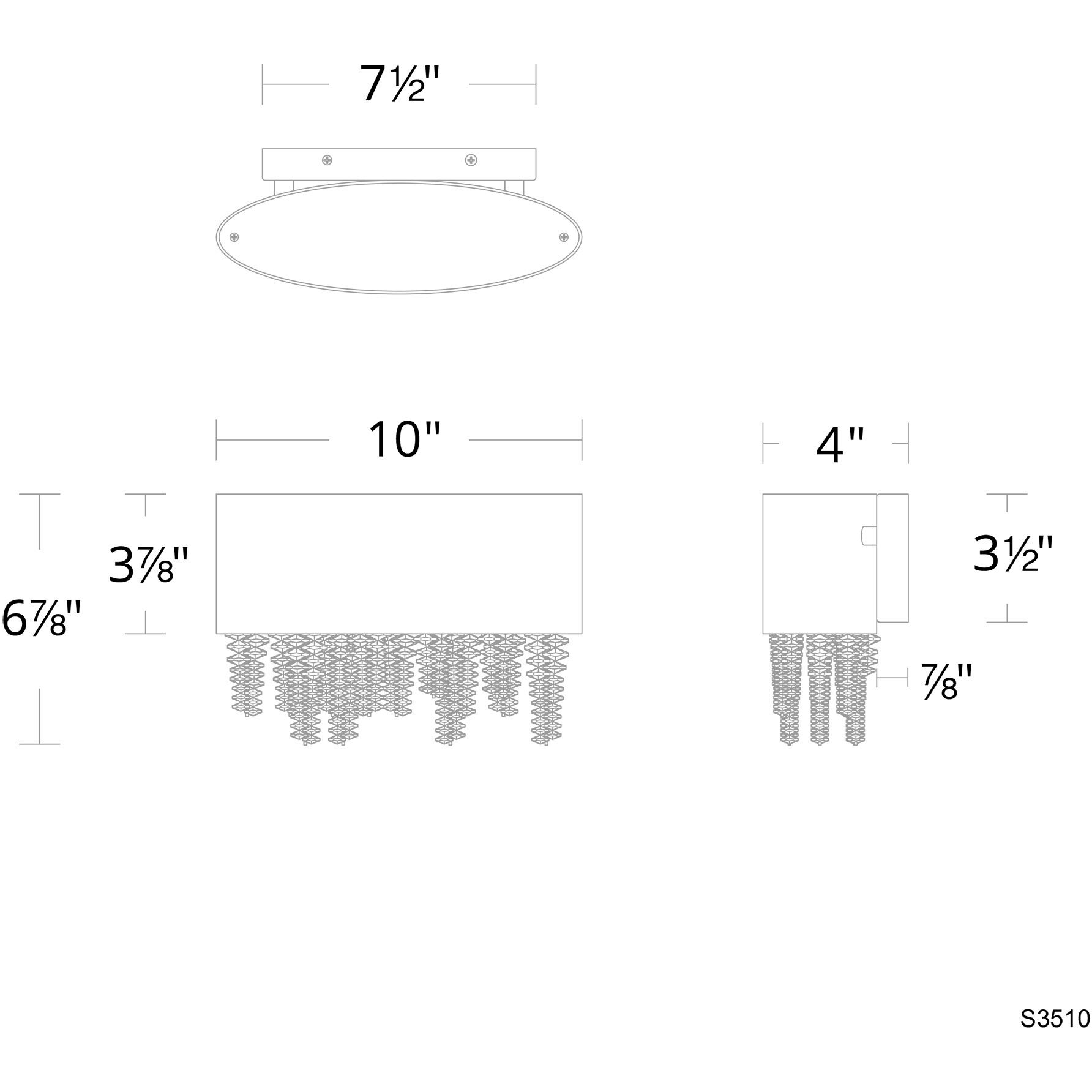 Soleil LED 10 inch Polished Nickel Bath Vanity & Wall Light, Schonbek Signature