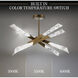 Beyond Solitude LED 28.5 inch Antique Nickel Semi-Flush Mount Ceiling Light