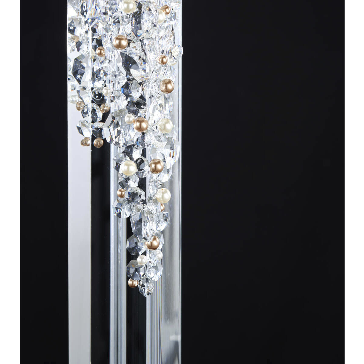 Forever Zoe 37.4 inch 7.00 watt Polished Chrome Table Lamp Portable Light