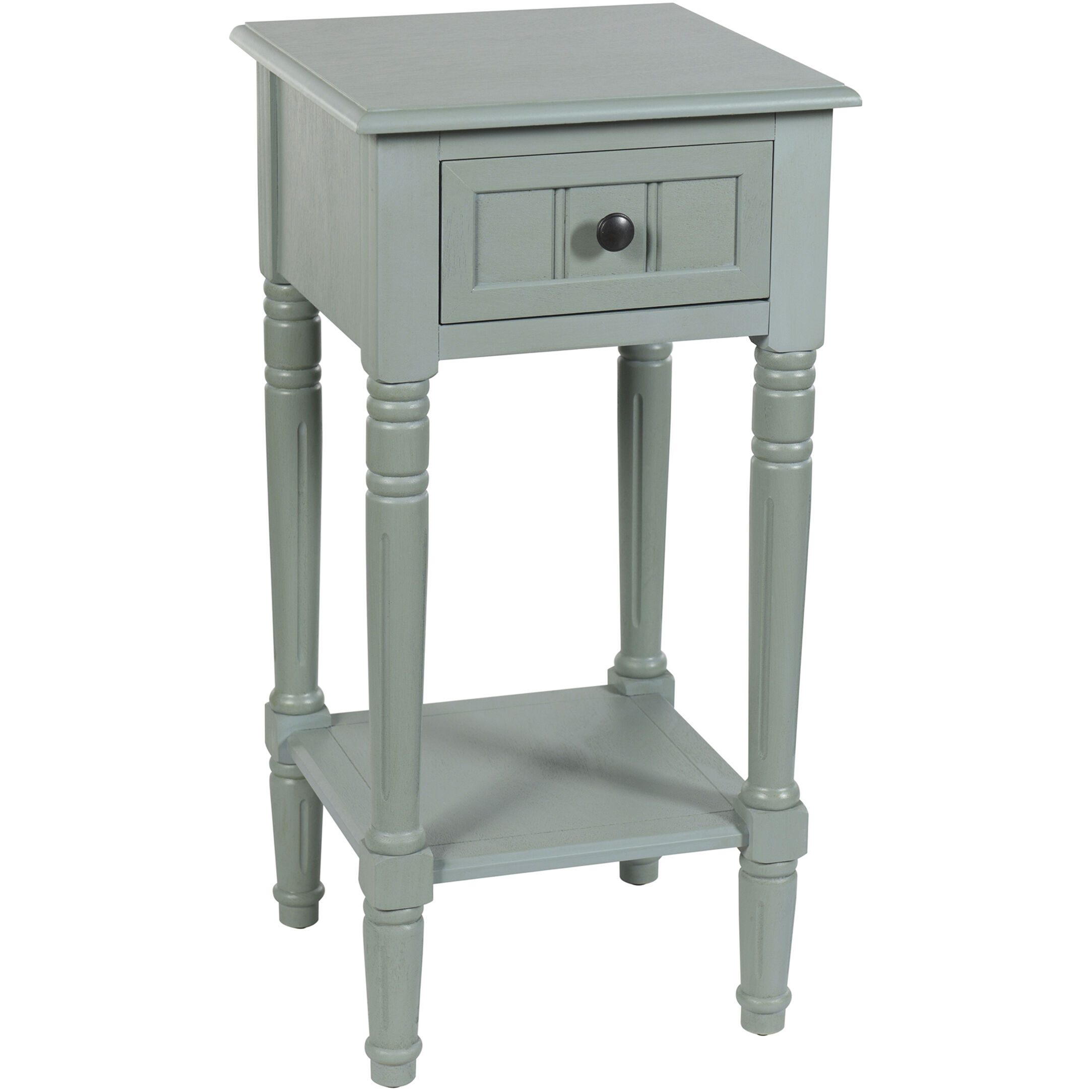 Hampton 28 X 14 inch Antique Ice Blue End/Side Table