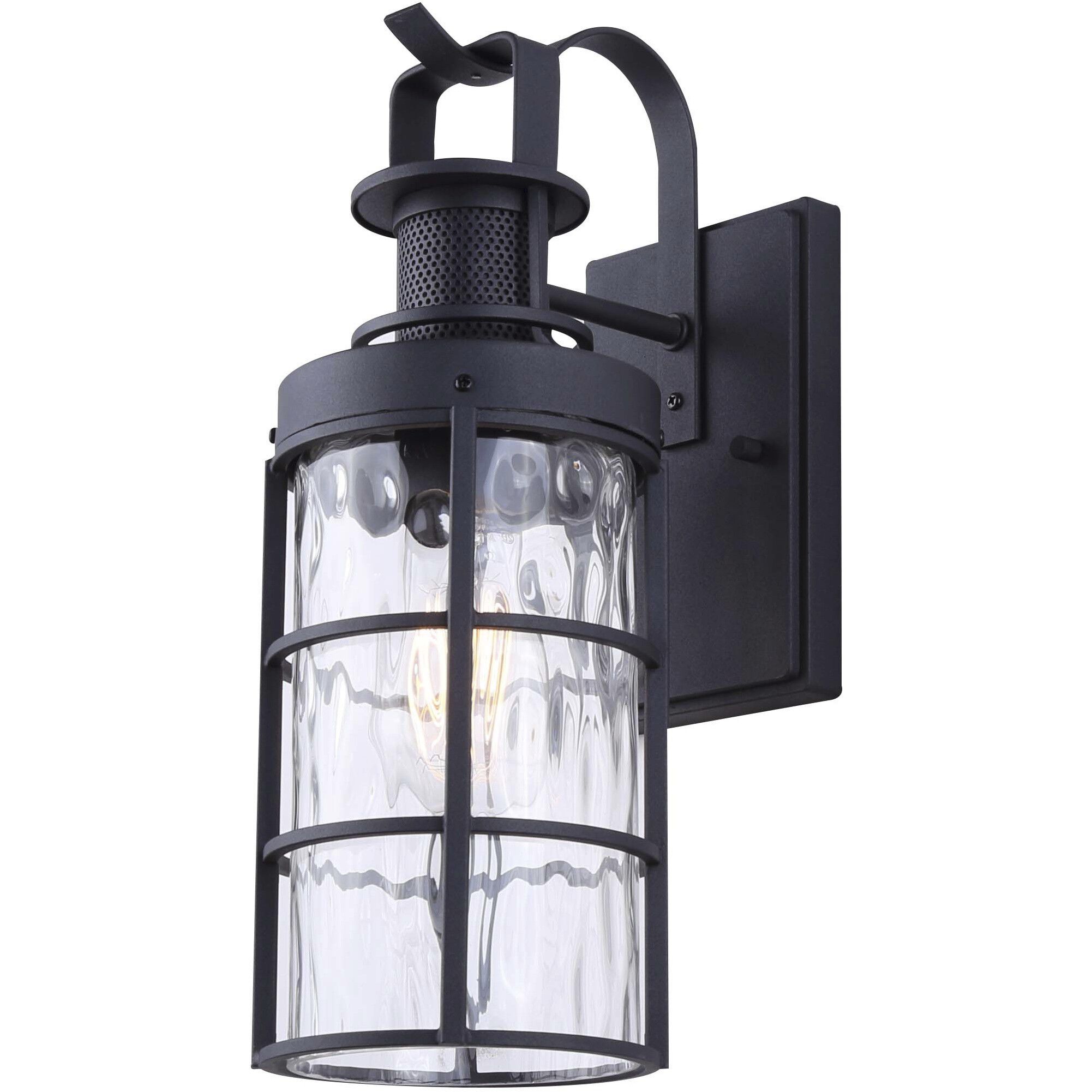 Winslet 1 Light 14.63 inch Black Outdoor Wall Light