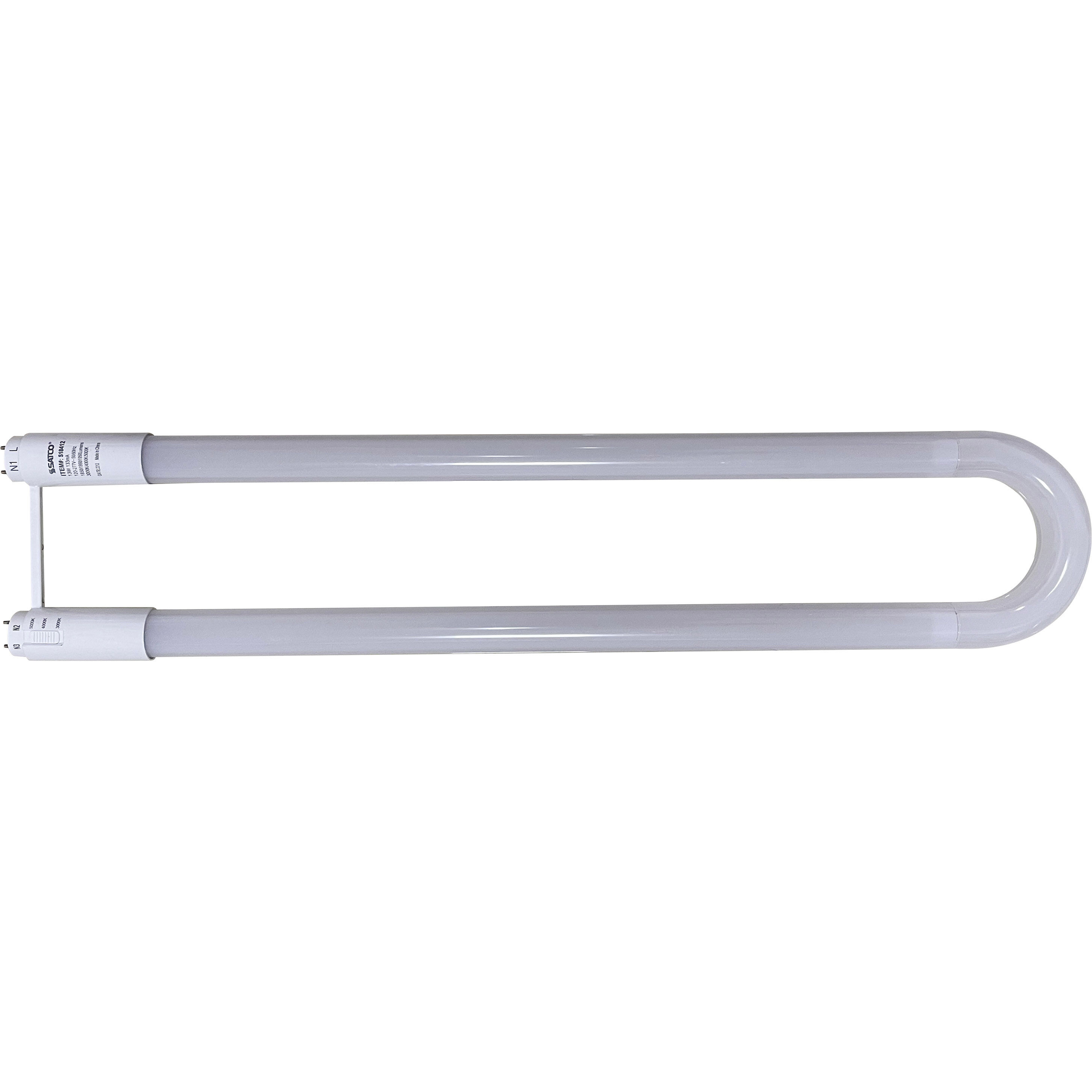 Lumos LED 13 watt 120-277 3000K Light Bulb, LED T8 U Bend