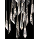 Beyond Solitude LED 28 inch Antique Nickel Multi-Light Pendant Ceiling Light, Square Canopy