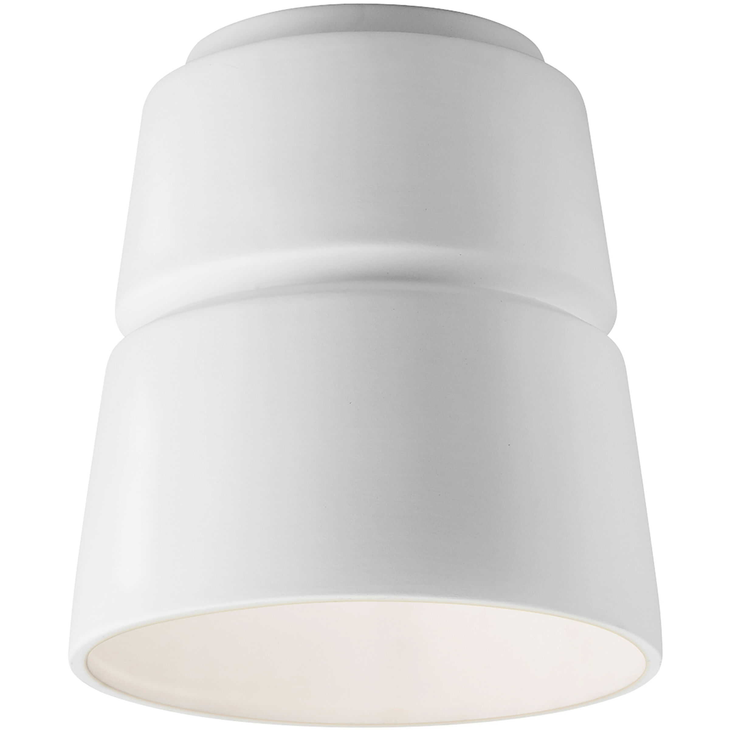 Radiance Collection LED 7.5 inch Gloss White Flush-Mount Ceiling Light
