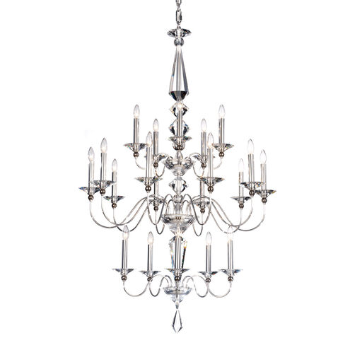 Jasmine 20 Light 36 inch Silver Chandelier Ceiling Light