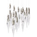 Beyond Kindjal LED 26 inch Polished Nickel Multi-Light Pendant Ceiling Light, Beyond