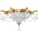 Milano 2 Light Heirloom Gold Flush Mount Ceiling Light in Heritage