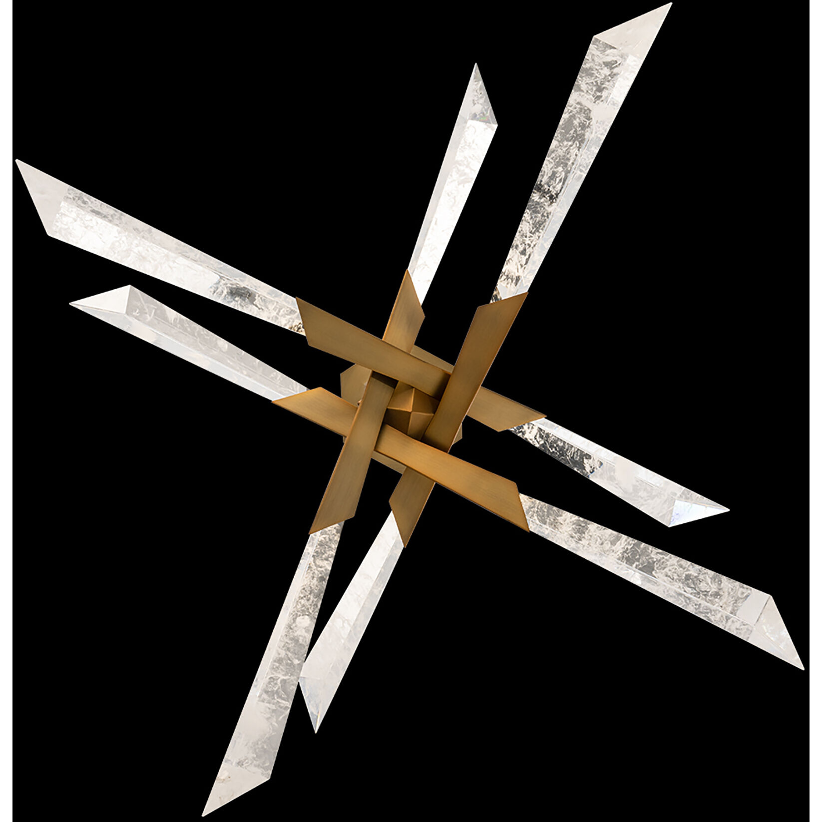 Beyond Solitude LED 28.5 inch Aged Brass Semi-Flush Mount Ceiling Light