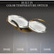 Signature Bijoux LED 19.13 inch Aged Brass Bath Vanity & Wall Light