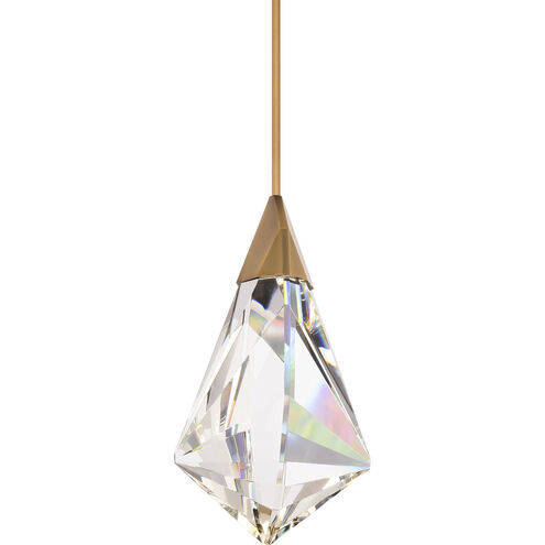 Fazzoletto LED 8 inch Aged Brass Mini Pendant Ceiling Light, Beyond
