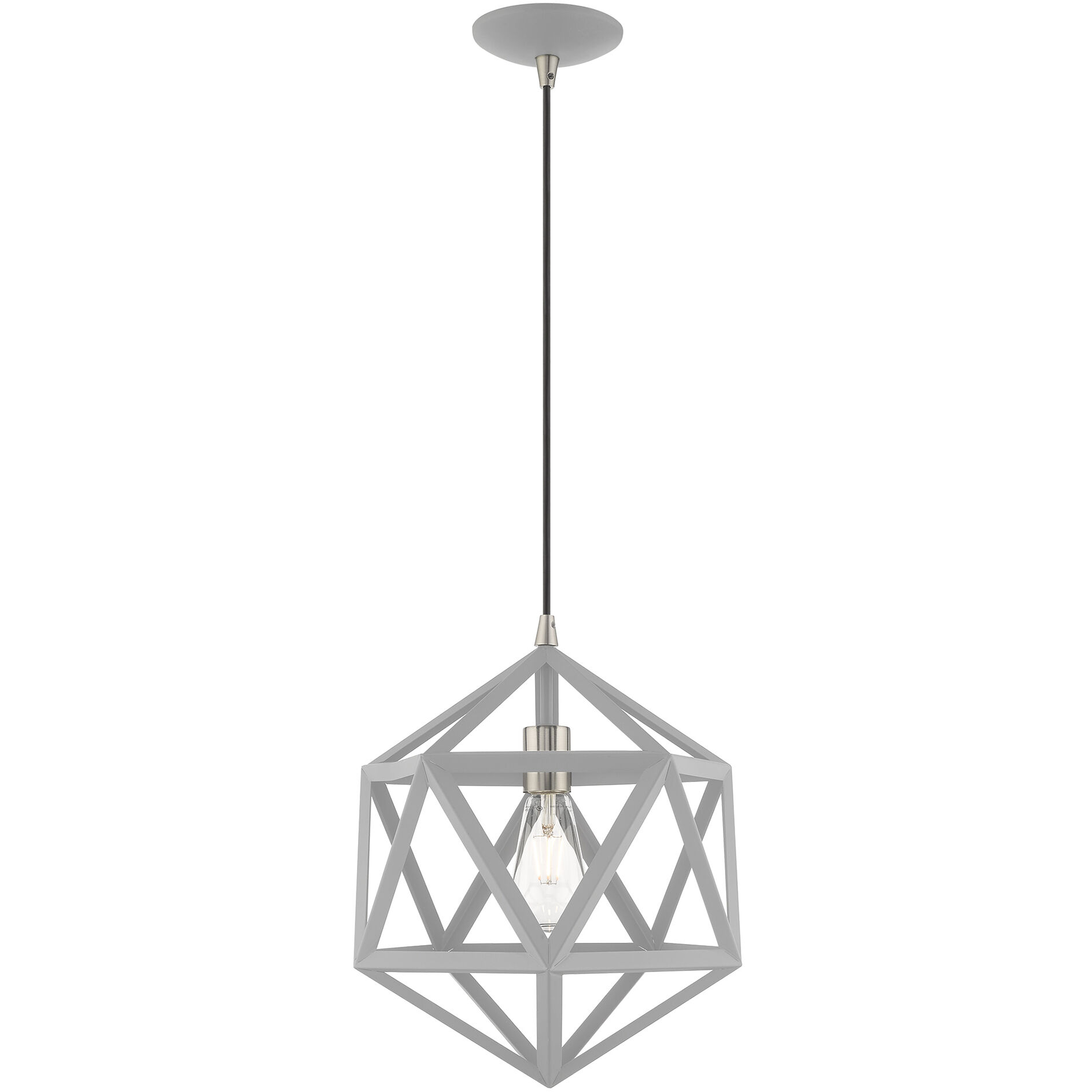 Geometric 1 Light 13.00 inch Mini Pendant