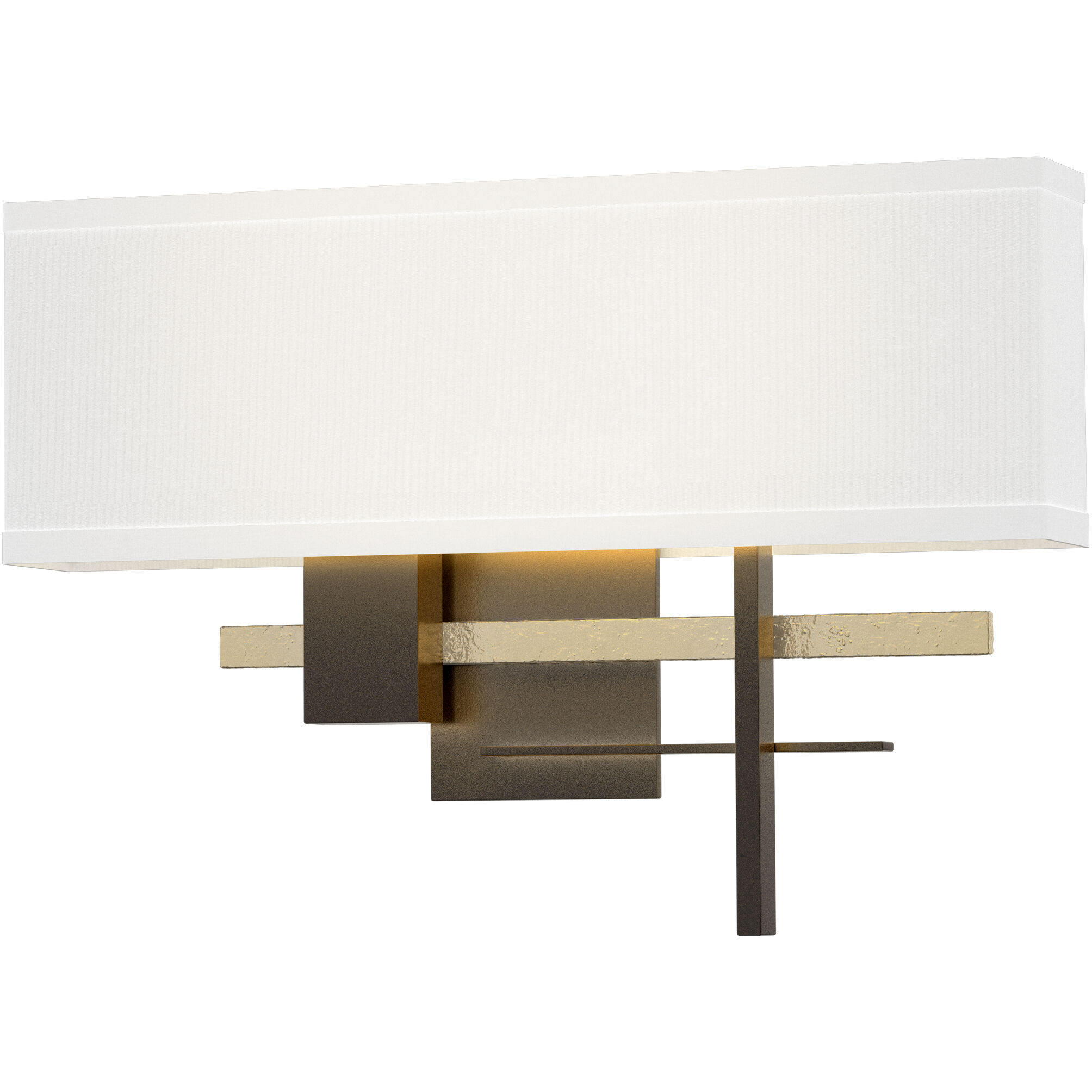 Cosmo 2 Light 16.5 inch Oil Rubbed Bronze and Modern Brass ADA Sconce Wall Light - Open Box