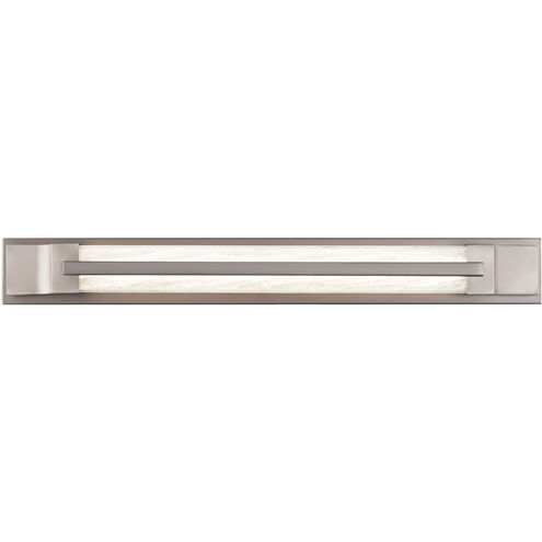 Aberdeen LED 28 inch Brushed Nickel Bath Vanity & Wall Light, Beyond