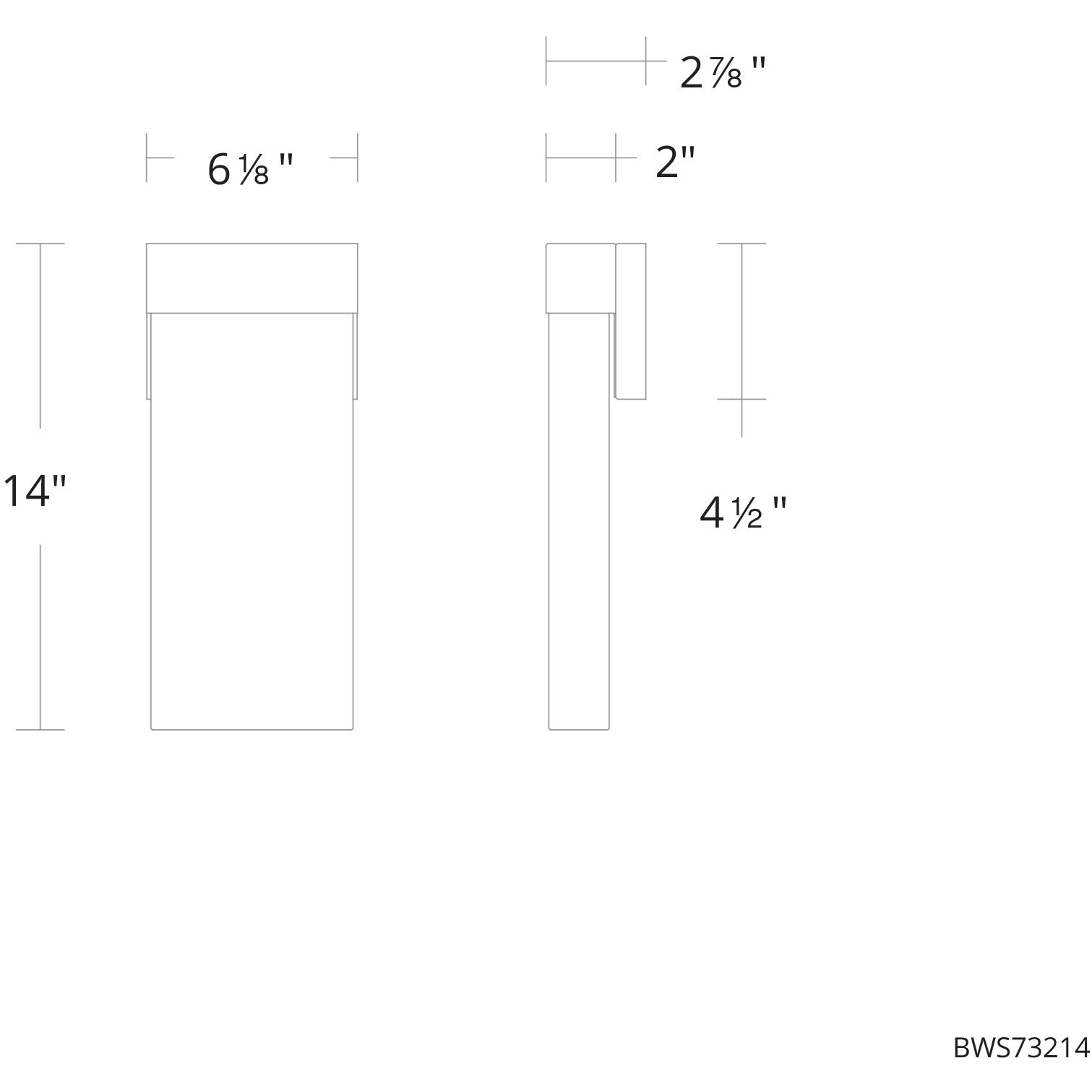 Glacio LED 2.5 inch Black ADA Wall Sconce Wall Light, Beyond