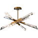 Beyond Solitude LED 28.5 inch Aged Brass Pendant Ceiling Light