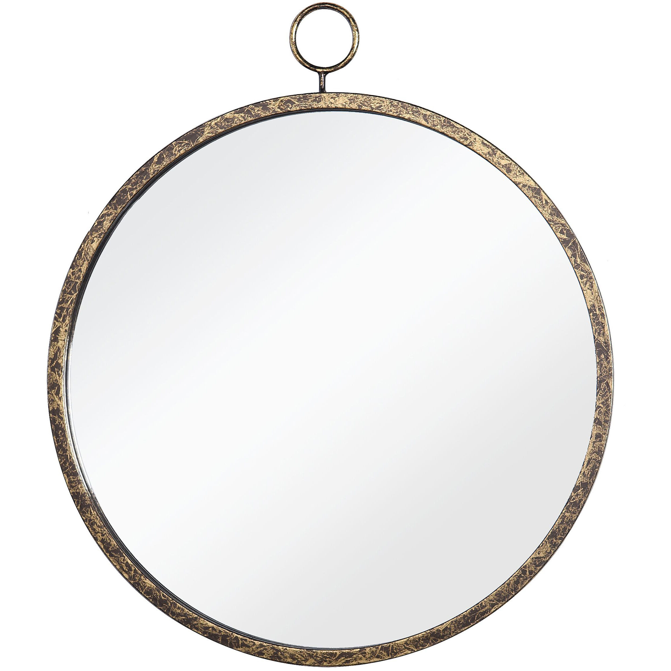 Haile 20 X 17 inch Antique Gold, Clear Mirror