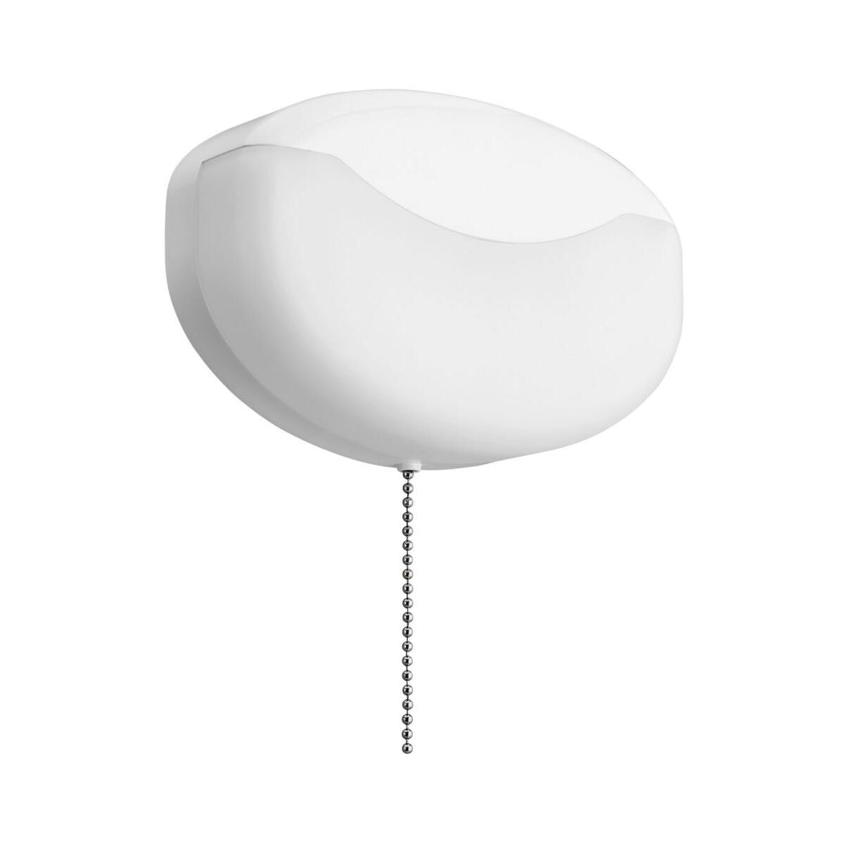 Indoor 1 Light 7 inch Gloss White Flush Mount Ceiling Light, Pull chain