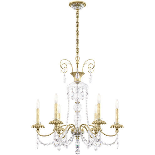 Helenia 6 Light 28 inch Heirloom Silver Chandelier Ceiling Light, Adjustable Height