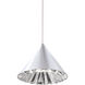 Beyond Primrose LED 8 inch Polished Chrome Mini Pendant Ceiling Light, Beyond