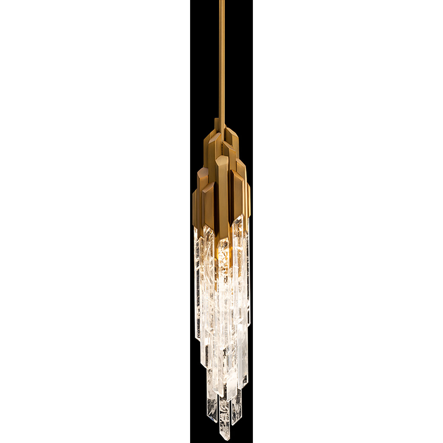 Beyond Organza LED 3.5 inch Aged Brass Pendant Ceiling Light