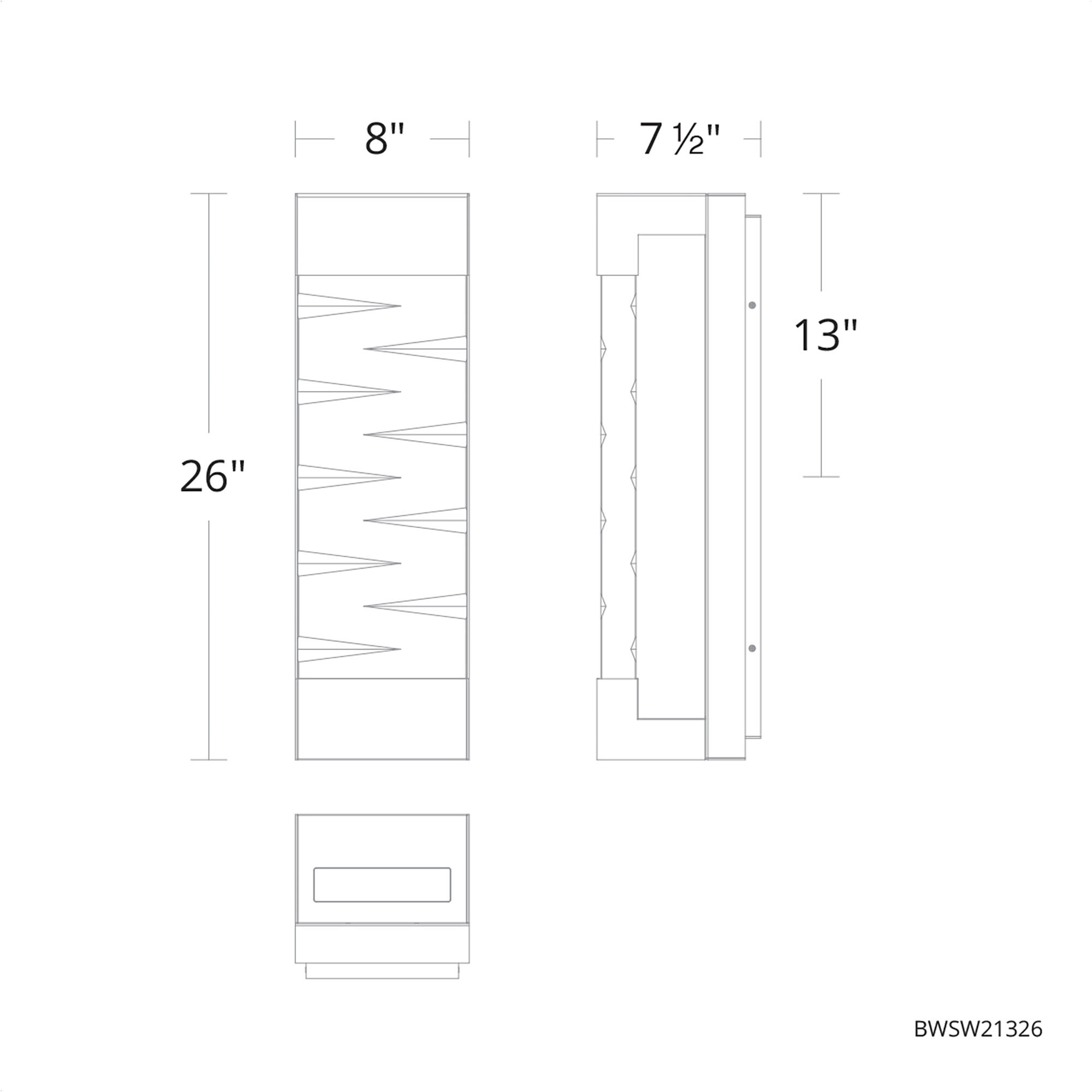 Labrynth LED 26 inch Black Outdoor Wall Light, Beyond