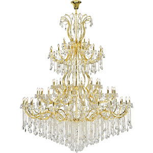 Maria Theresa 84 Light 96 inch Gold Chandelier Ceiling Light in Clear, Royal Cut