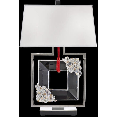 Forever Eva 28.25 inch 7.00 watt Polished Chrome Table Lamp Portable Light in Red Rope, Red Rope