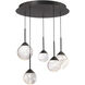 Beyond Quest LED 17 inch Black Multi-Light Pendant Ceiling Light, Beyond