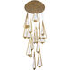 Beyond Devotion LED 26 inch Aged Brass Multi-Light Pendant Ceiling Light