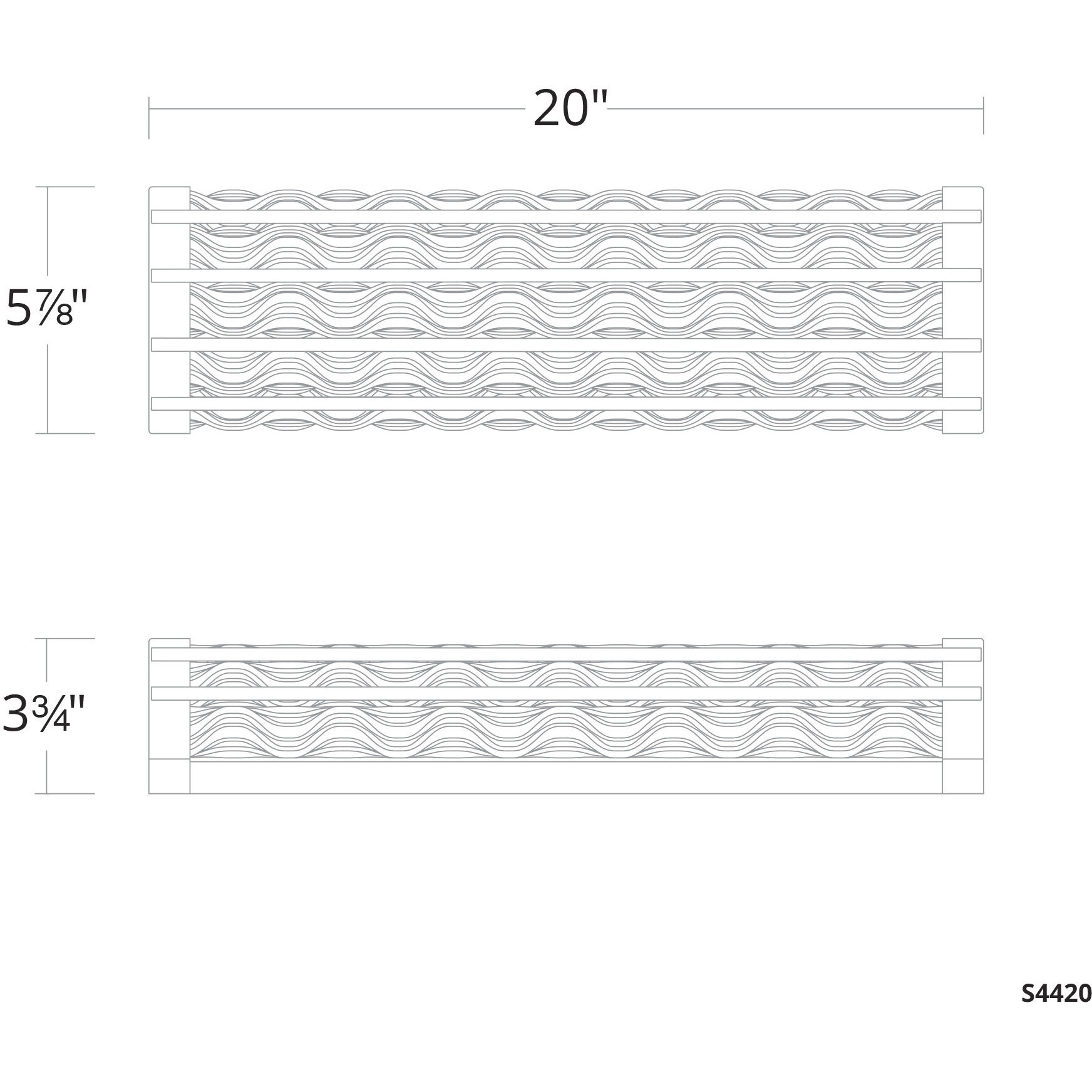 Fortress LED 20 inch Aged Brass Bath Vanity & Wall Light in Optic, Schonbek Signature