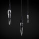 Beyond Kindjal LED 5.5 inch Black Multi-Light Pendant Ceiling Light, Linear Canopy