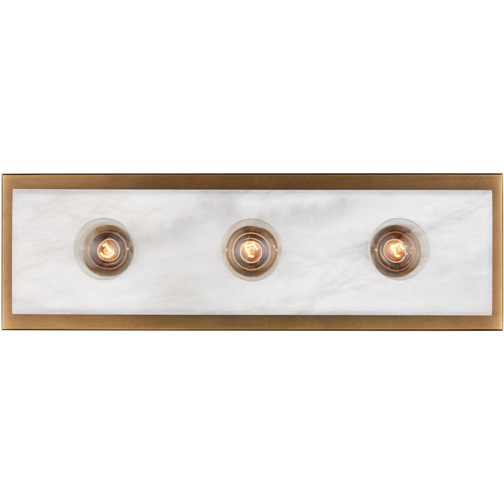 Berdine 3 Light 5 inch Natural/Antique Brass Bath Bar Wall Light, Medium