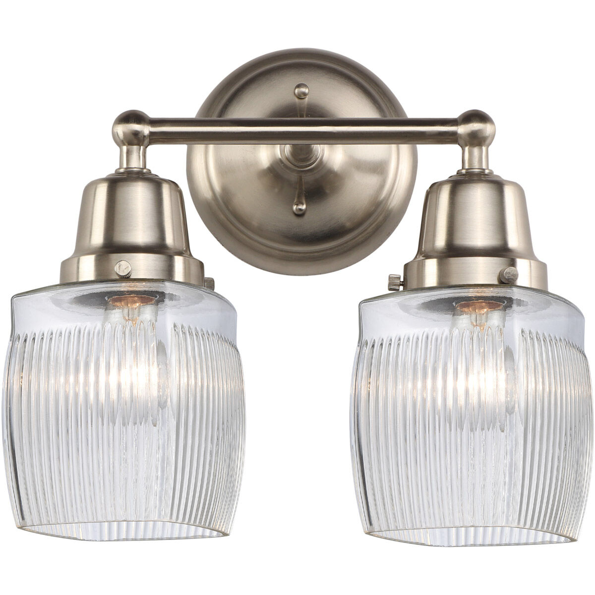 Aditi Colton 2 Light 13.5 inch Brushed Satin Nickel Bath Vanity Light Wall Light, Aditi