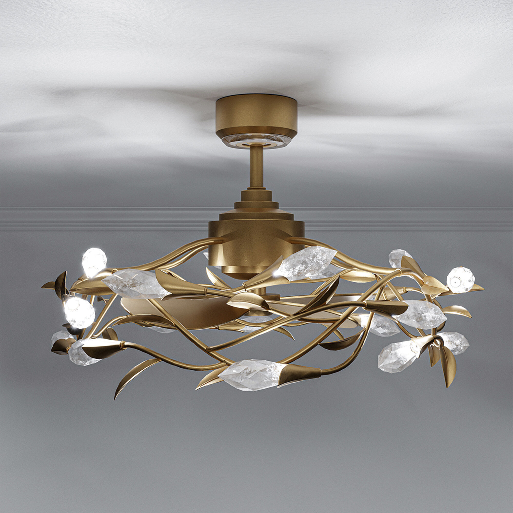 Secret Garden 32 inch French Gold Smart Fan