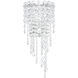Chantant 2 Light 6 inch Polished Stainless Steel Wall Sconce Wall Light in Optic, Strand