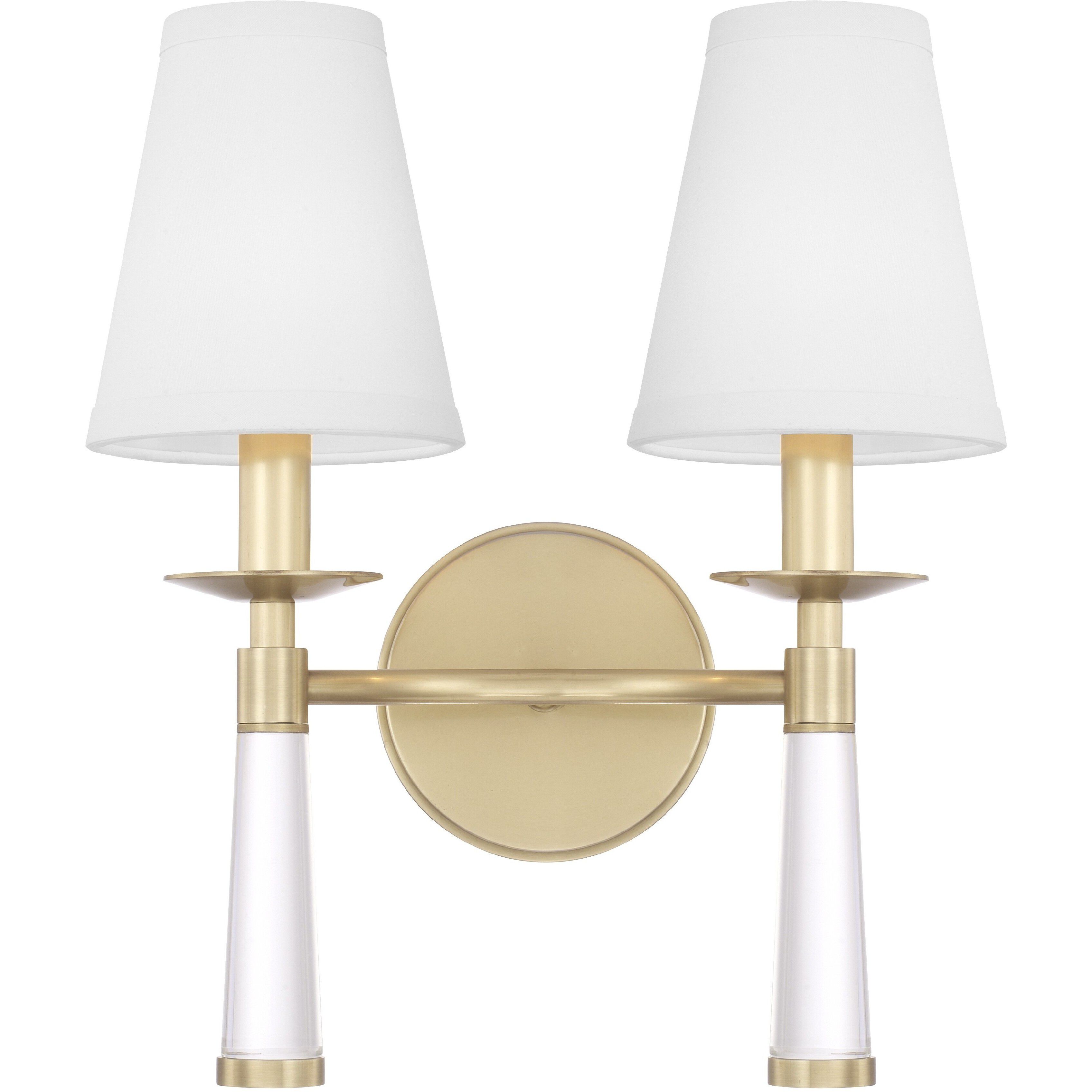 Baxter Sconce Wall Light in Aged Brass
