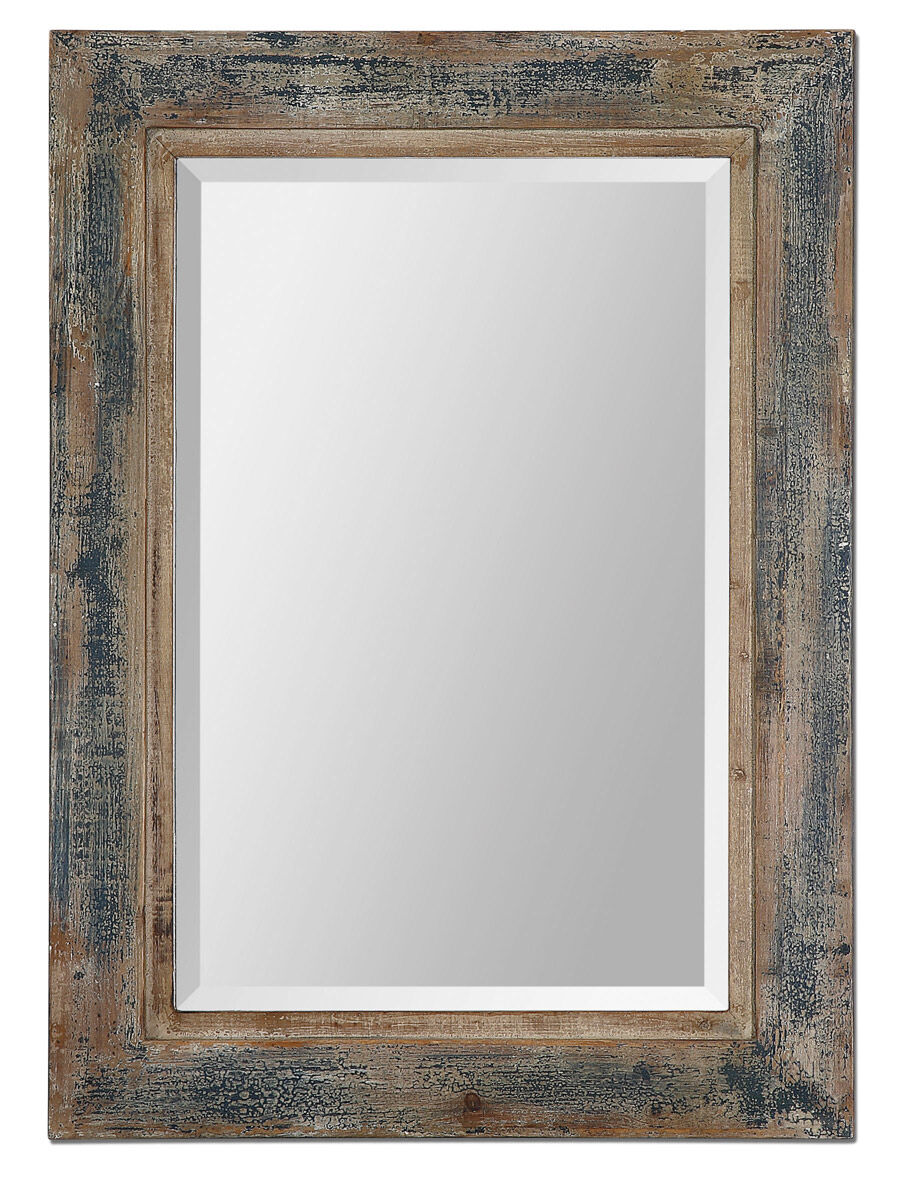 Crew 37.75 X 27.75 inch Distressed Wood Wall Mirror