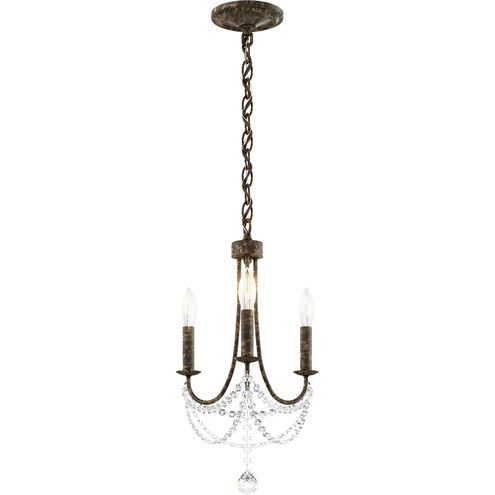 Verdana 3 Light 12 inch Heirloom Bronze Chandelier Ceiling Light