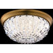 Genoa LED 12 inch Aged Brass Flush Mount Ceiling Light, Schonbek Signature