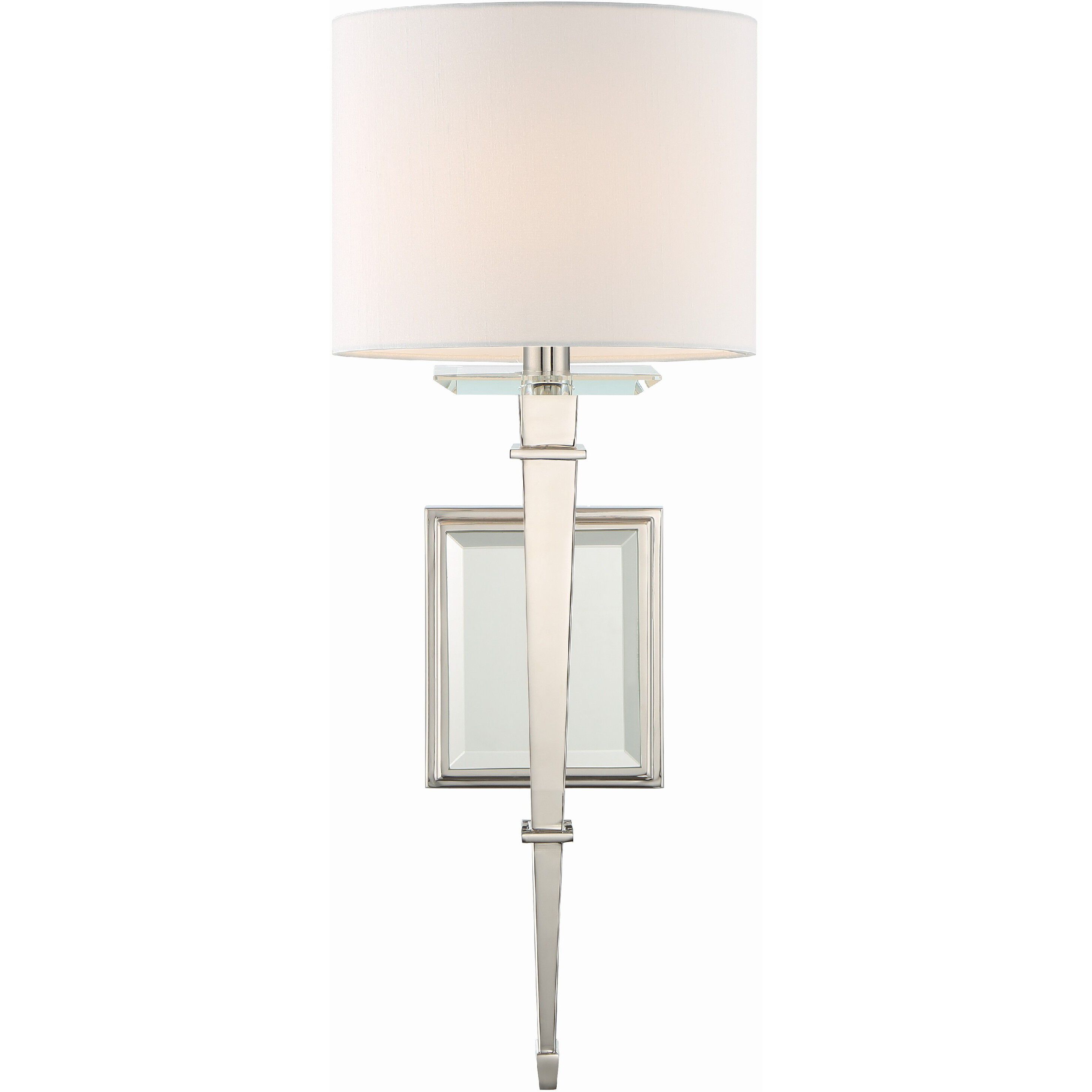 Clifton Bath Sconce Wall Light in Polished Nickel