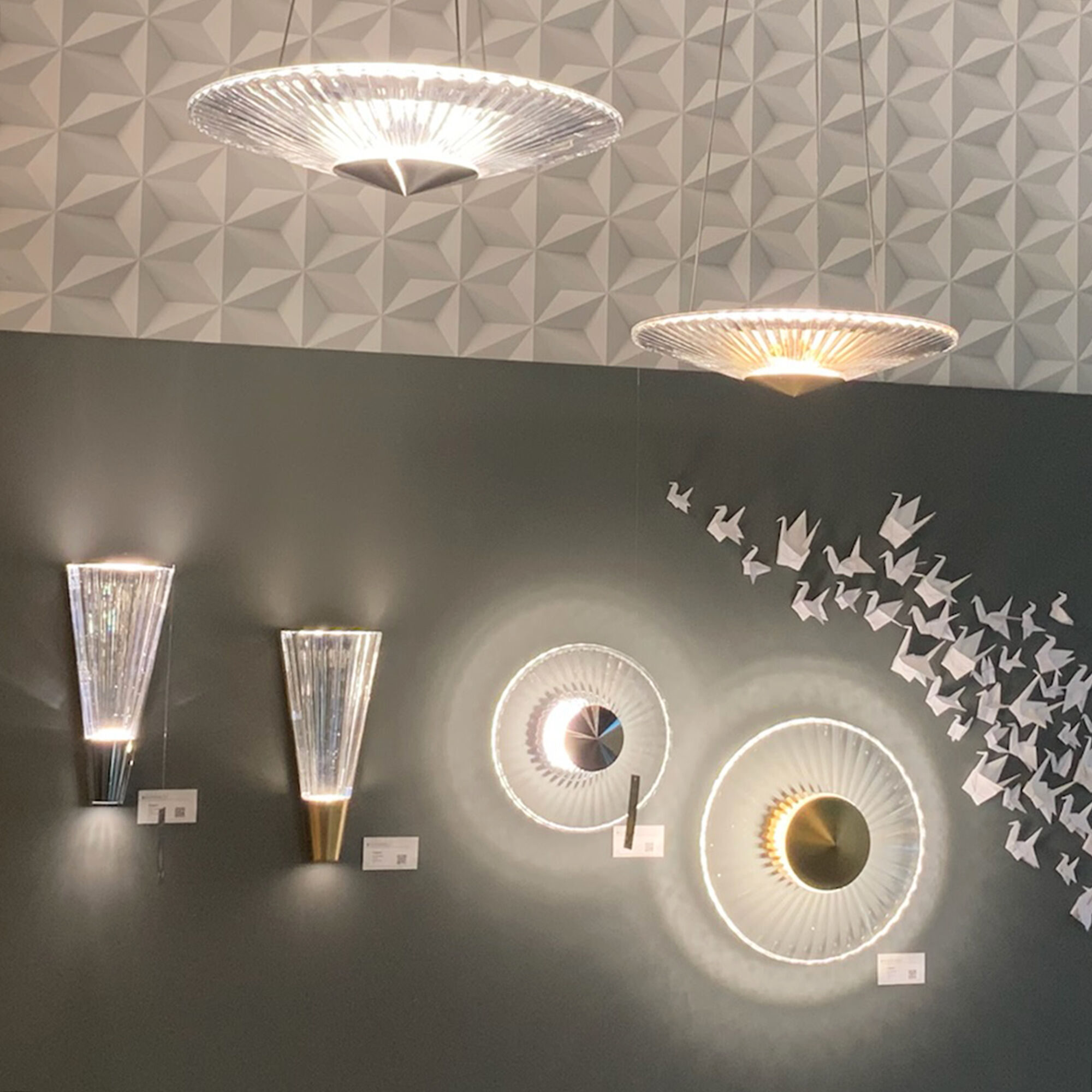 Schonbek Origami LED Pendant in Polished Chrome S7224 702H