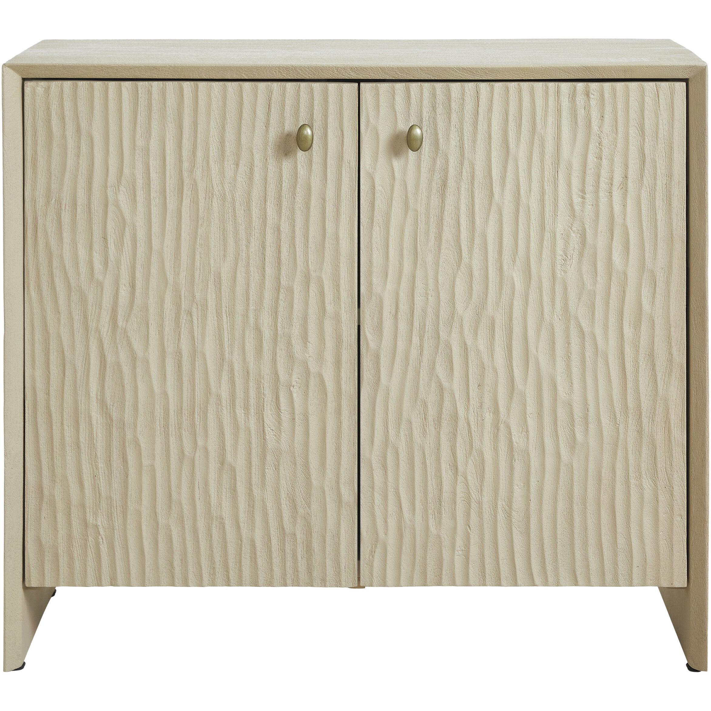 Aida Light Brown and Antique Brass Cabinet