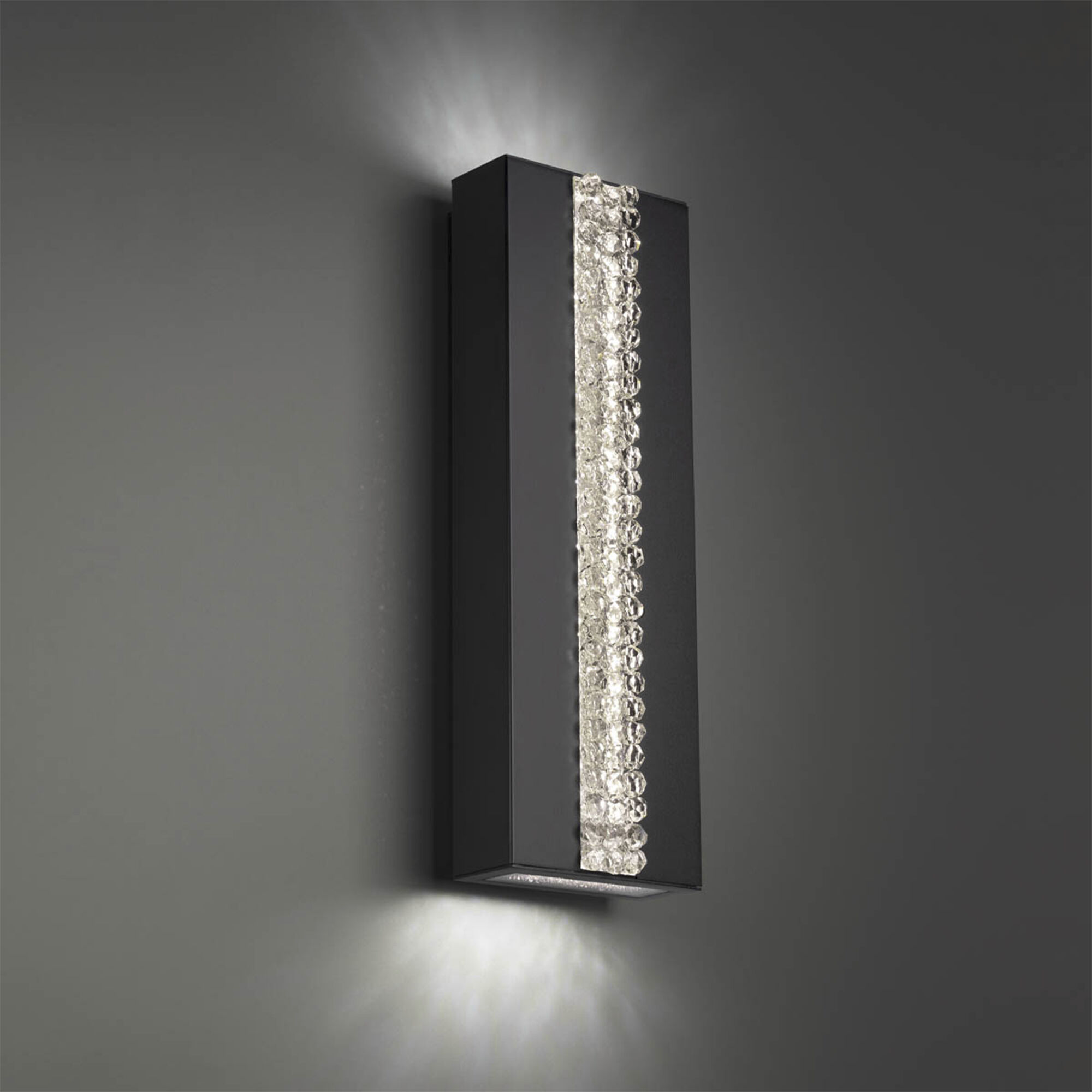 Schonbek BWSW49318 BK Cascade LED 18 inch Black Outdoor Wall Light Beyond