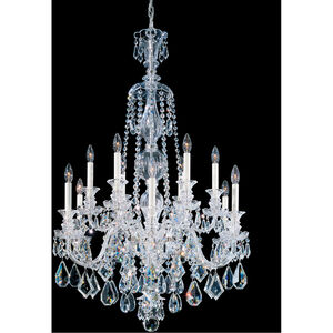 Hamilton 12 Light 30 inch Silver Chandelier Ceiling Light in Polished Silver, Hamilton Heritage