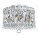 Plaza 4 Light 8 inch Polished Stainless Steel Flush Mount Ceiling Light in Spectra