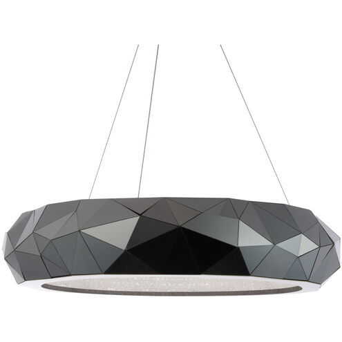 Beyond Mosaic LED 31 inch Black Stainless Steel Pendant Ceiling Light