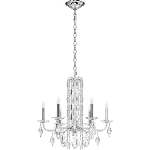 Siena 6 Light 24.5 inch White Chandelier Ceiling Light in Heritage, No Spikes