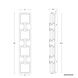 Beyond Pop Star LED 26 inch Black Outdoor Wall Light