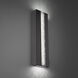 Beyond Cascade LED 24 inch Black Outdoor Wall Light, Beyond