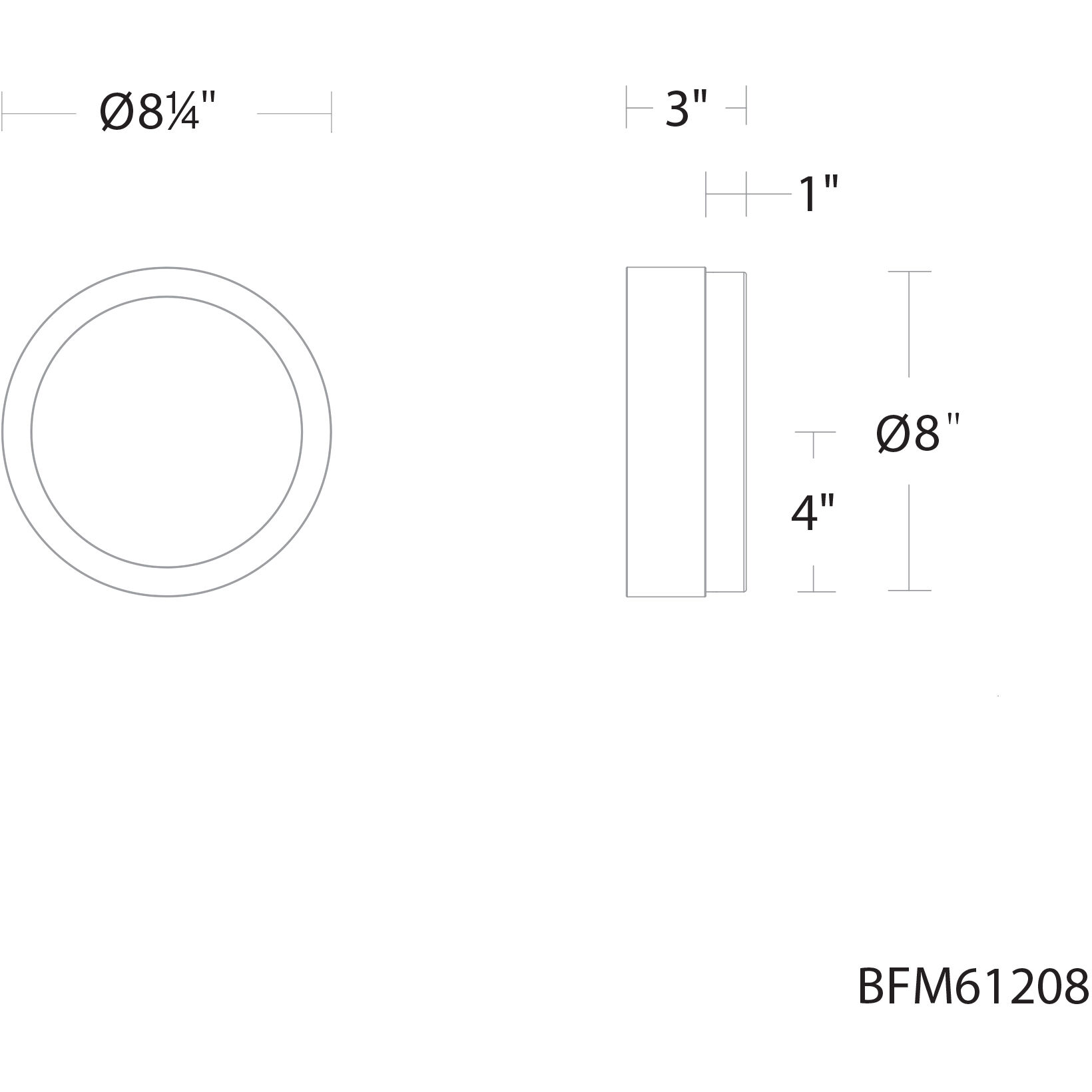 Melange LED 8 inch Aged Brass Flush Mount Ceiling Light, Beyond